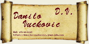 Danilo Vučković vizit kartica